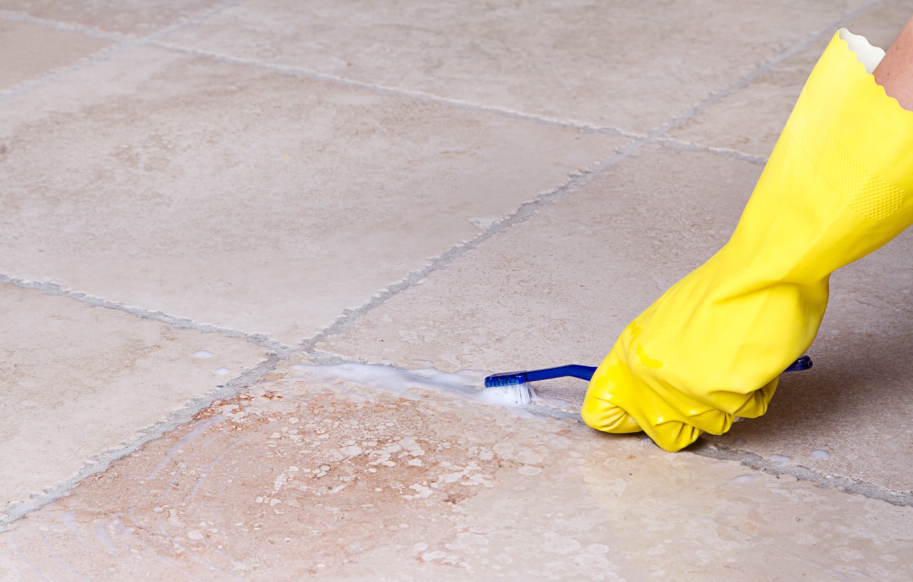 How to Clean Grout on Floor Tiles