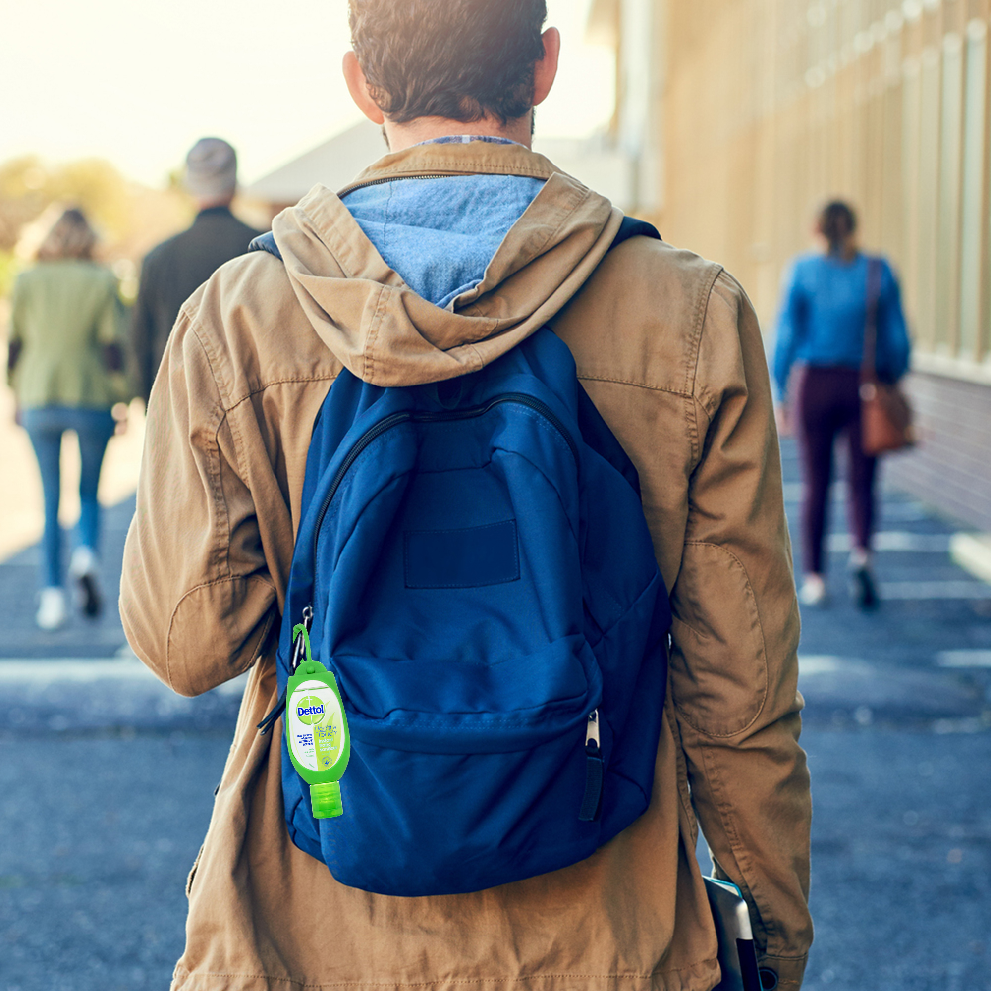 Sanitising Hands Out Of Home